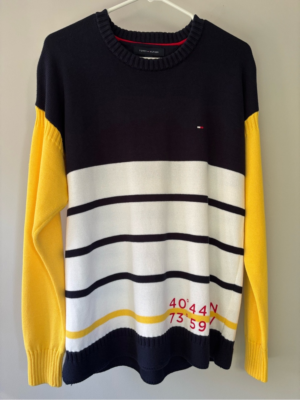 Tommy Hilfiger Nautical Striped Crewneck Sweater